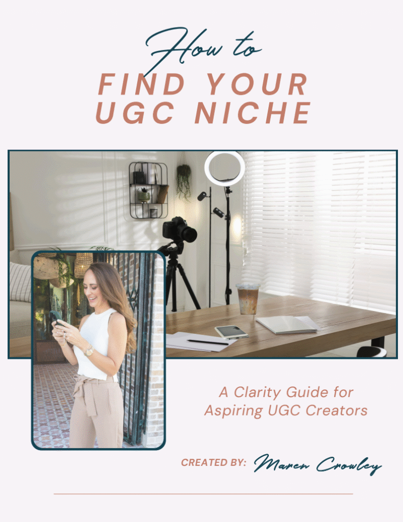 find your ugc niche guide and get started