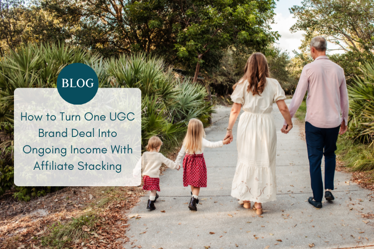 ugc brand deal into ongoing income with affiliate stacking